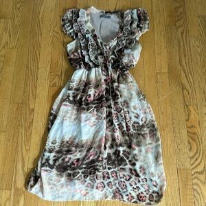 Just M pink leopard print dress